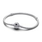 Pulsera en plata de ley Pandora Moments Cadena de Serpiente con Cierre de Estrella Polar | Pandora Oficial