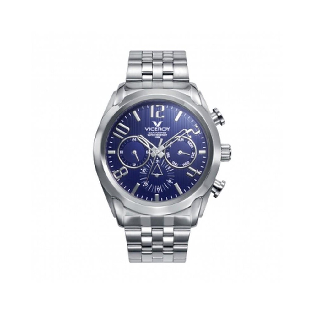 471195-37 - Reloj de Hombre Viceroy Magnum Multifunción de Acero con Esfera Azul - Ref. 471195-37