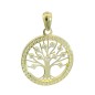 RR-3734C - Colgante de Oro 18K Árbol de la Vida con Circonitas de 16 mm