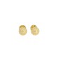 RR-5462 - Pendientes de Oro 18K Redondos con Circonitas de 4 mm