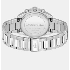 2011380 - Reloj Lacoste Boston Hombre Plateado y Azul Cronógrafo 2011380 - Elegancia y Funcionalidad