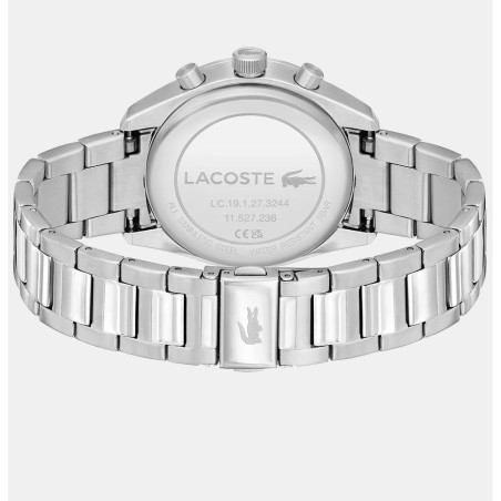 2011380 - Reloj Lacoste Boston Hombre Plateado y Azul Cronógrafo 2011380 - Elegancia y Funcionalidad