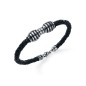 5047P01010 - Pulsera Viceroy Fashion de piel y acero con esmalte para hombre.