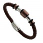 6092P01011 - Pulsera Viceroy Fashion de acero bicolor ip marron y piel