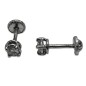 Z-48446 - Pendientes de oro blanco y diamantes   PENDS O/B BRILL 0,24QT