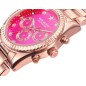 MM3028-77 - Reloj Mark Maddox de Mujer. Modelo MM3028-77. Brazalete de metal e ip rosa. Esfera redonda de color fucsia. 