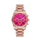 MM3028-77 - Reloj Mark Maddox de Mujer. Modelo MM3028-77. Brazalete de metal e ip rosa. Esfera redonda de color fucsia. 