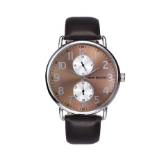 HC3011-45 - Reloj Mark Maddox de Hombre. Correa de piel de color marron. Esfera redonda.  