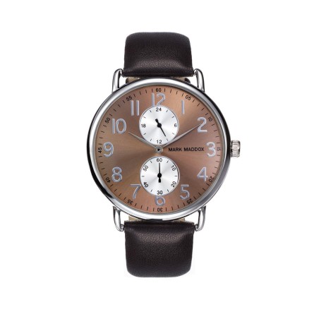 HC3011-45 - Reloj Mark Maddox de Hombre. Correa de piel de color marron. Esfera redonda.  