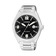 AW1170-51E - Reloj CITIZEN coleccion JOY CABALLERO. Eco Drive. Acero. Esfera negra