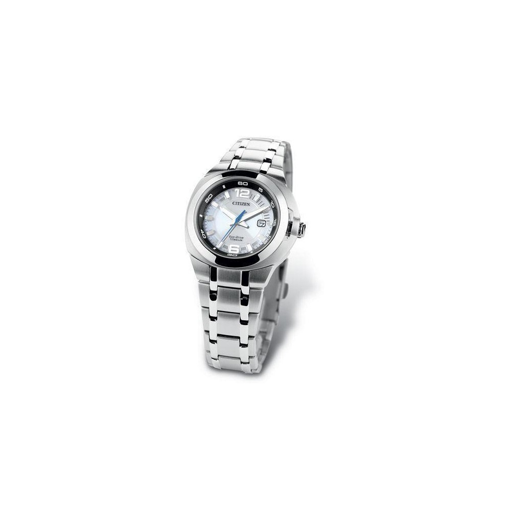 EW0930-55A - Reloj Citizen Super Titanium TI+IP Sra. Eco Drive 093. WR 10 bar. Reserva carga 