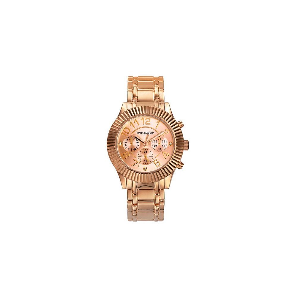 MM0006-99 - Reloj Mark Maddox Mujer . Caja de metal e ip rosa.