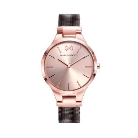 MM0108-97 - Reloj Mark Maddox de Mujer brazalete de malla milanesa marron  