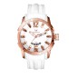 42117-05 - Reloj Viceroy Unisex. Caja de acero e Ip rosa. Correa de caucho  Blanca. Esfera 