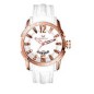 42117-05 - Reloj Viceroy Unisex. Caja de acero e Ip rosa. Correa de caucho  Blanca. Esfera 