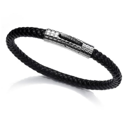 6096P09010 - Pulsera Viceroy Fashion de acero bicolor e ip negro para hombre.