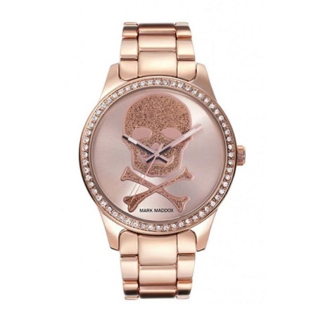 MM0016-20 - Reloj Mark Maddox de Mujer. Modelo MM0016-20. Brazalete de metal e ip rosa. Esfera redonda de color salmon. 