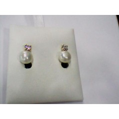 2321/1 - PENDIENTES GARRA 3 MM PERLA 7-7.5 MM PRESION