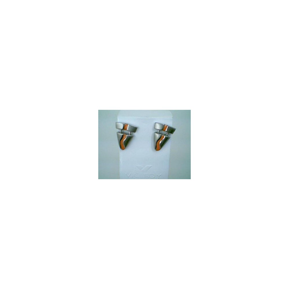 2142E01019 - PENDIENTES ACERO ART. DECO