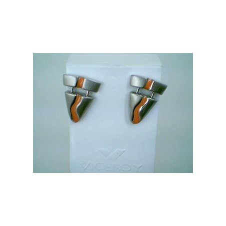 2142E01019 - PENDIENTES ACERO ART. DECO