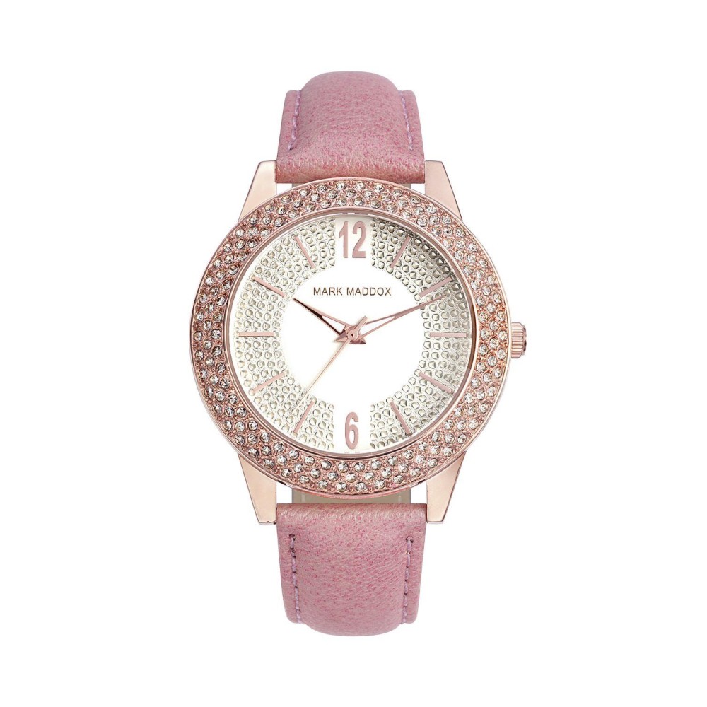 MC3017-95 - Reloj Mark Maddox de Mujer. Correa. Esfera redonda de color blanco.  