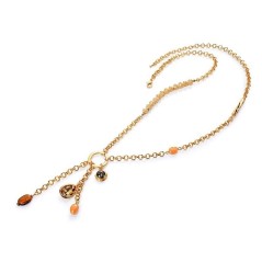 7008C09017 - Colgante dorado Viceroy Fashion con cristal y piedras para mujer. 