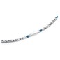 6381P01013 - Pulsera de acero con ip azul