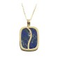 RR-5385/45 - COLGANTE ANTIC LAPISLAZULI 10X8MM CADENA