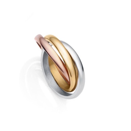 1452A01419 - Anillo Viceroy Fashion de acero con ip dorado y rosa