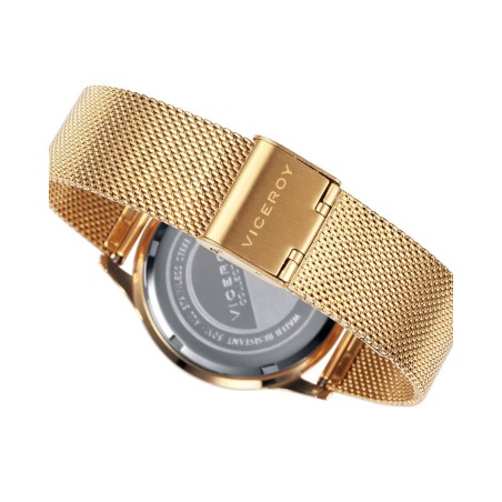 471129-99 - Reloj Viceroy de Hombre brazalete de malla milanesa de acero e ip dorado  