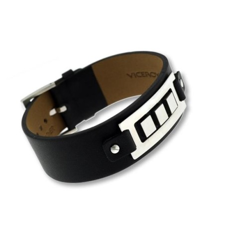 5068P01010 - Pulsera Viceroy Fashion parra hombre en acer y piel