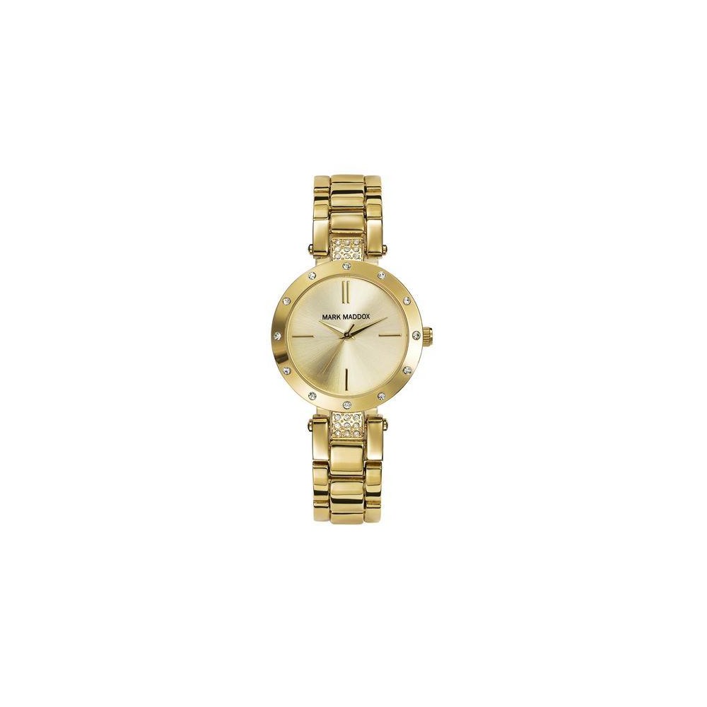 MF3003-97 - Reloj Mark Maddox de Mujer. Esfera redonda de color dorado 