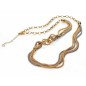 7002C09019 - Collar Viceroy Fashion de metal chapado dorado bicolor para mujer. Largo 50 cm +