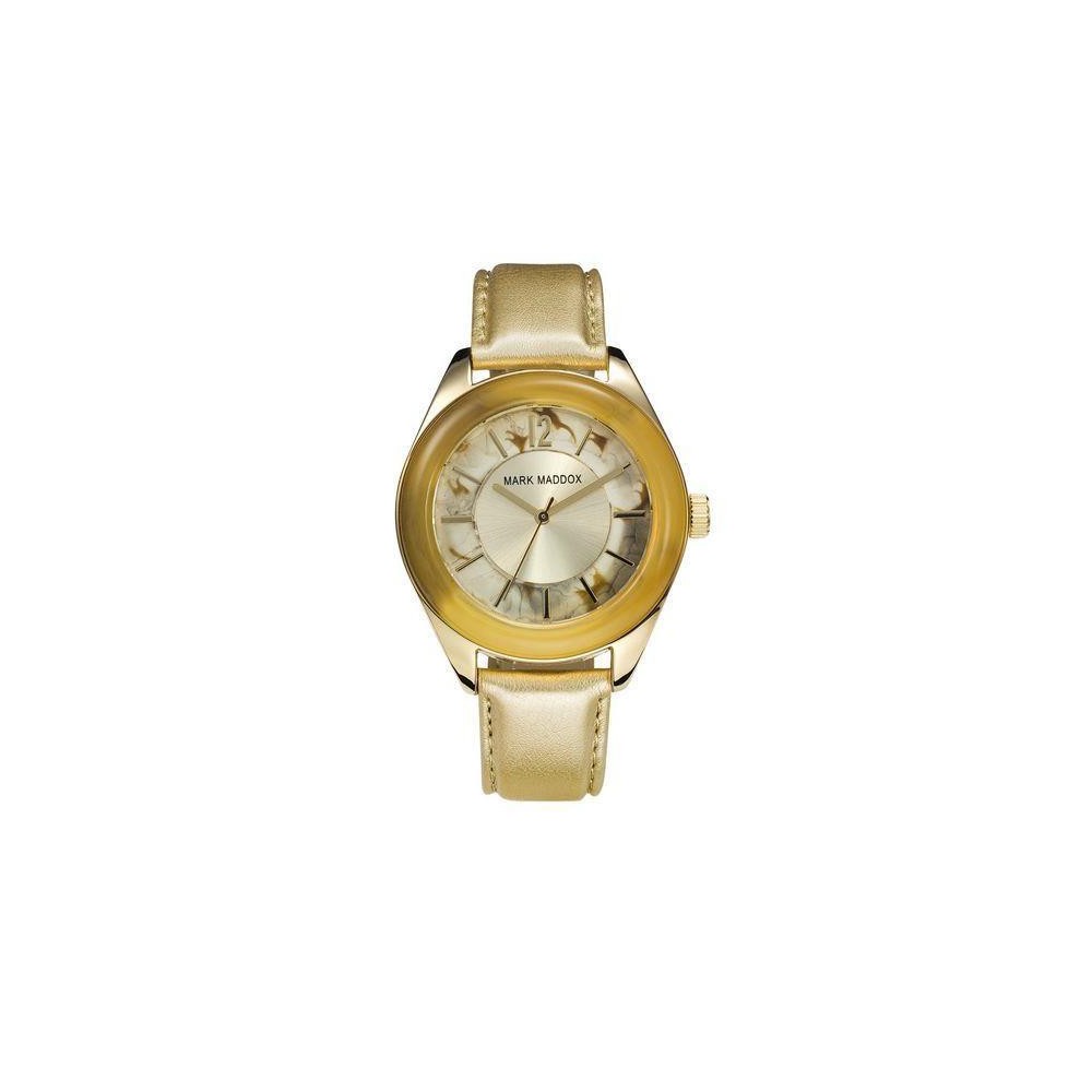 MC3003-95 - Reloj Mark Maddox de Mujer.  Esfera redonda de color dorado - e