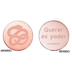 VMC0006-09 - Medallón de Viceroy en acero e ip rosa para mujer. VMC0006-09