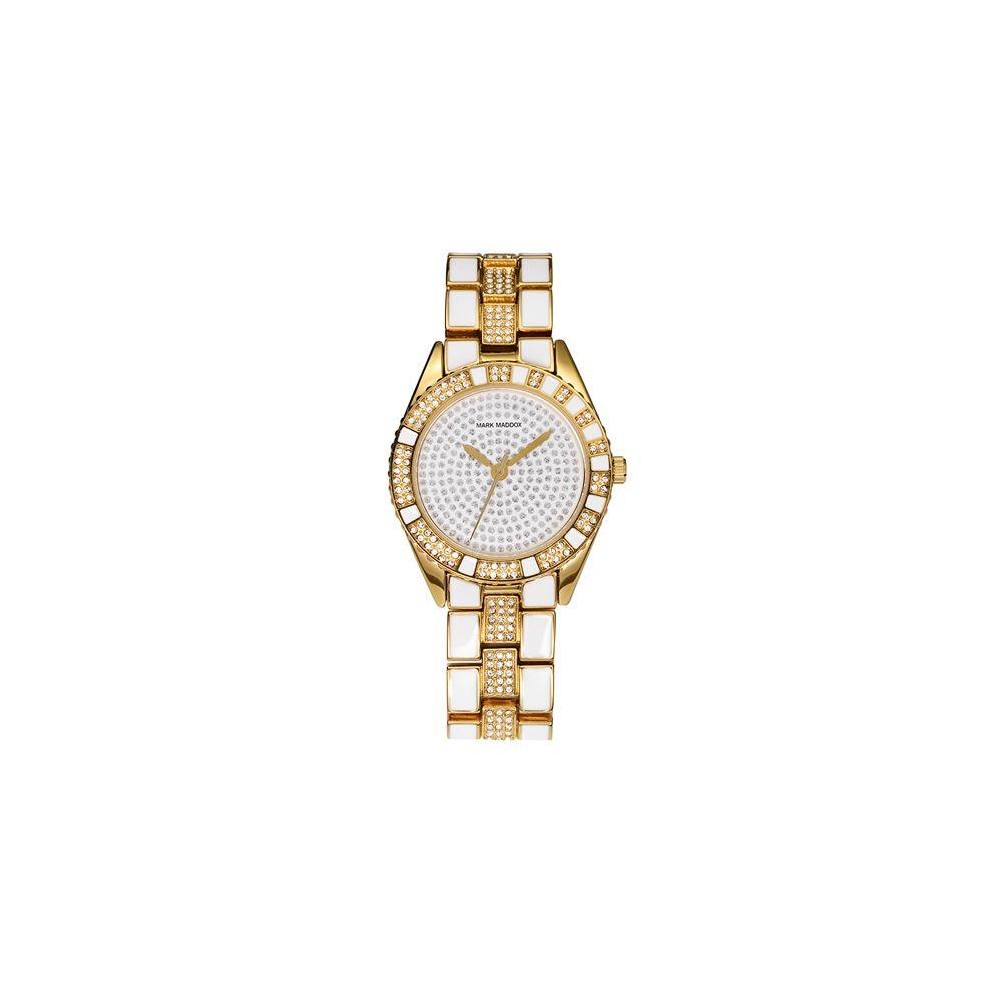 MM0003-20 - Reloj Mark Maddox de Mujer.  Esfera redonda de color blanco 