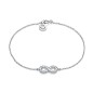 5017P000-30 - Pulsera plata y circonitas forma infinito