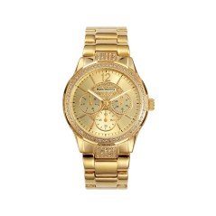 MM6005-25 - Reloj Mark Maddox de Mujer. Brazalete de metal e ip dorado. Esfera redonda de color dorado.  