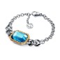 2239P01013 - Pulsera Viceroy Fashion de acero e ip dorado y cristal para mujer