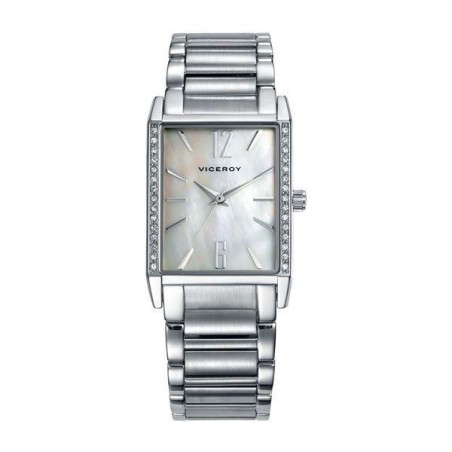 40698-99 - Reloj Viceroy de Mujer. Esfera Rectangular de color Blanco. Caja de acero. * Bra