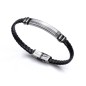 6300P01010 - Pulsera Viceroy Fashion de acero y piel para hombre.