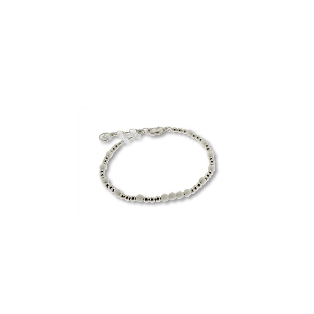 9001P01000 - Pulsera Viceroy Fashion de metal y agata blanca para mujer