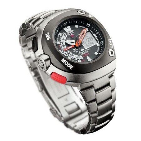 JV0051-51E - Reloj CITIZEN PROMASTER Aqualand Eco Drive Titanio. Calendario Perpetuo