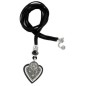 5090C01010 - Collar largo de Viceroy Fashion de metal con baño de rodio, cristal negro, pieza