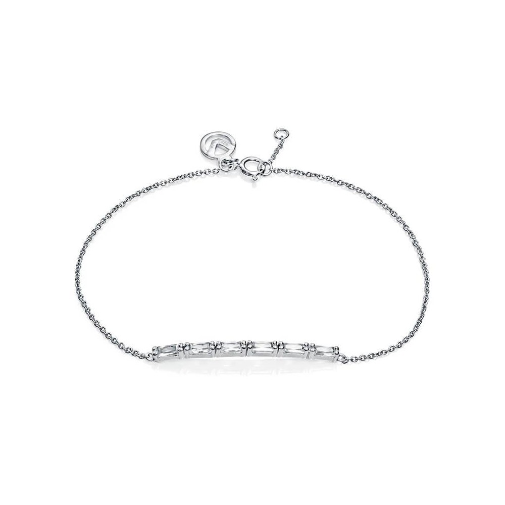 7053P000-30 - Pulsera de plata de ley y circonitas mujer