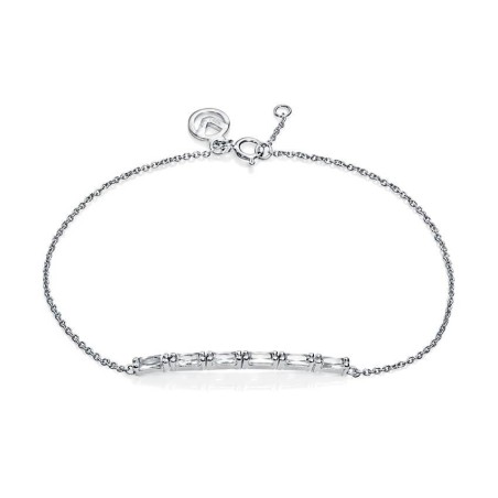 7053P000-30 - Pulsera de plata de ley y circonitas mujer