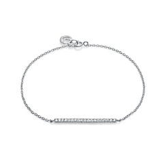 5016P000-30 - Pulsera de plata con circonitas  mujer