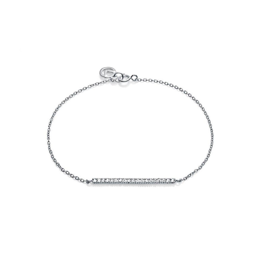 5016P000-30 - Pulsera de plata con circonitas  mujer