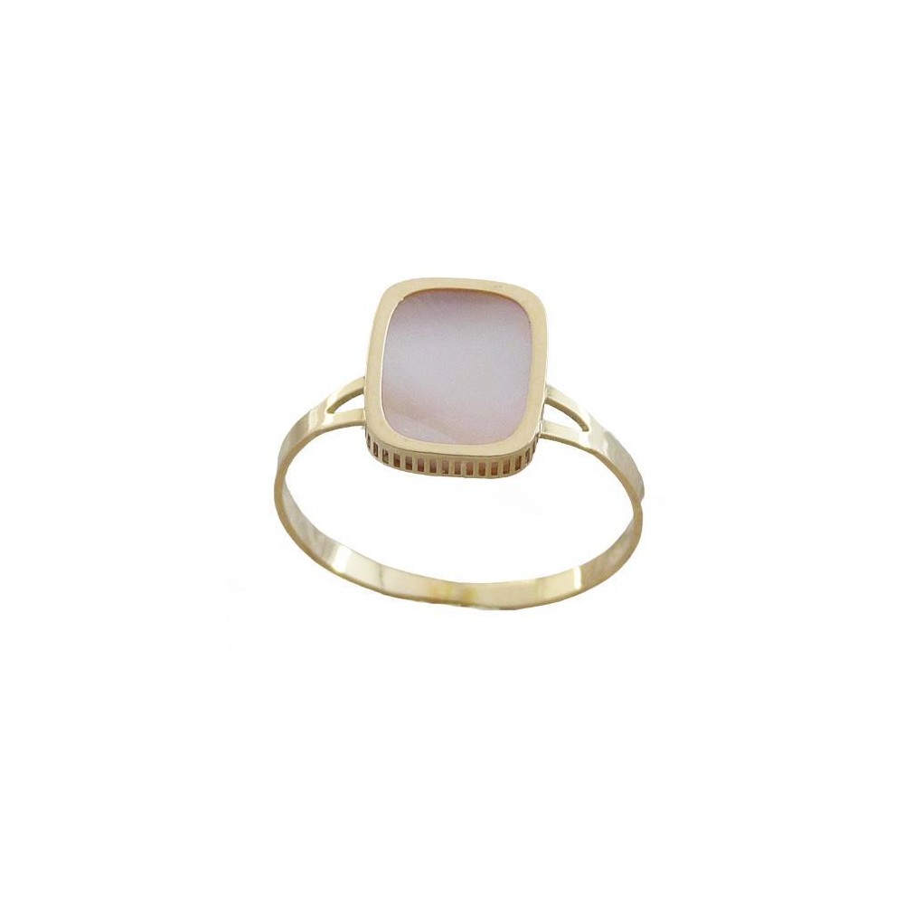 RR-5384/S - ANILLO ANTIC NACAR ROSA OA