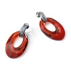 1055E000-24 - Pendientes Viceroy Jewels de plata de ley con cristal de Swarovski.